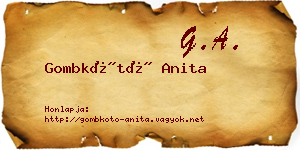 Gombkötő Anita névjegykártya